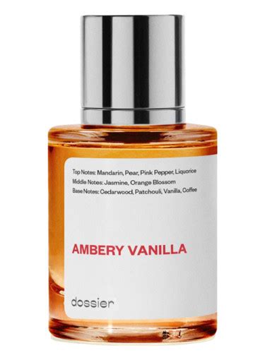 dossier ambery vanilla fragrantica.